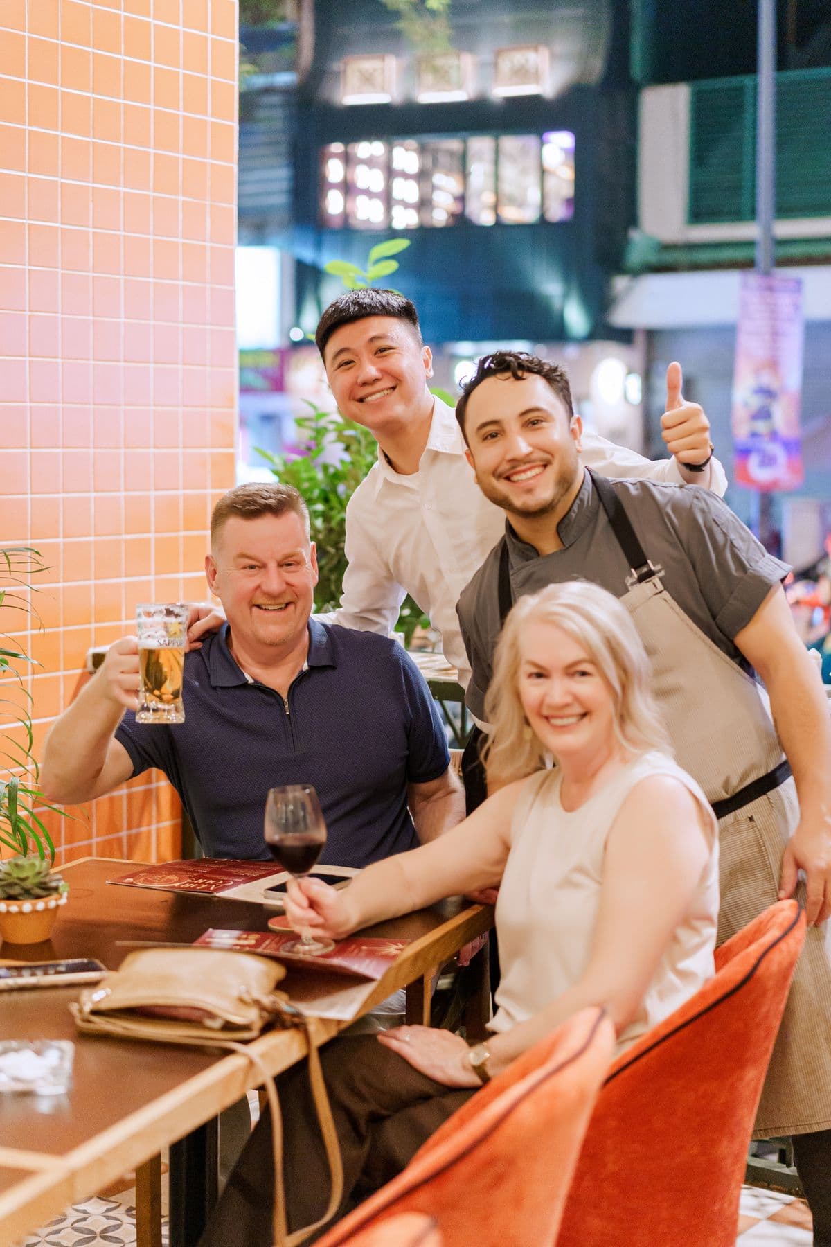 Guests enjoying La Lola Saigon Mediterranean restaurant - 8